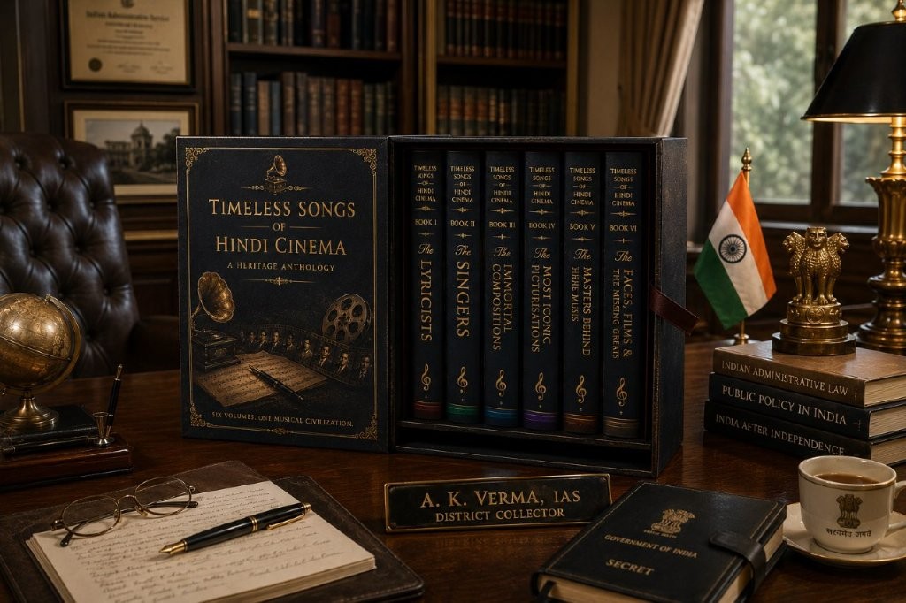 The anthology on a collector's desk